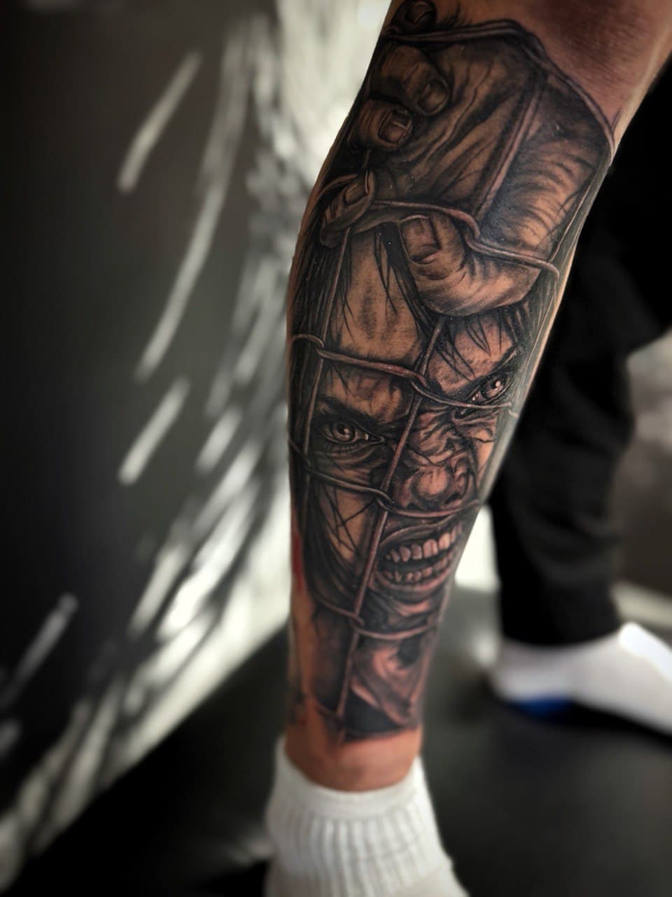 Black and Grey tattoo in Gdańsk — Mariana Tkachuk, Black Stroke